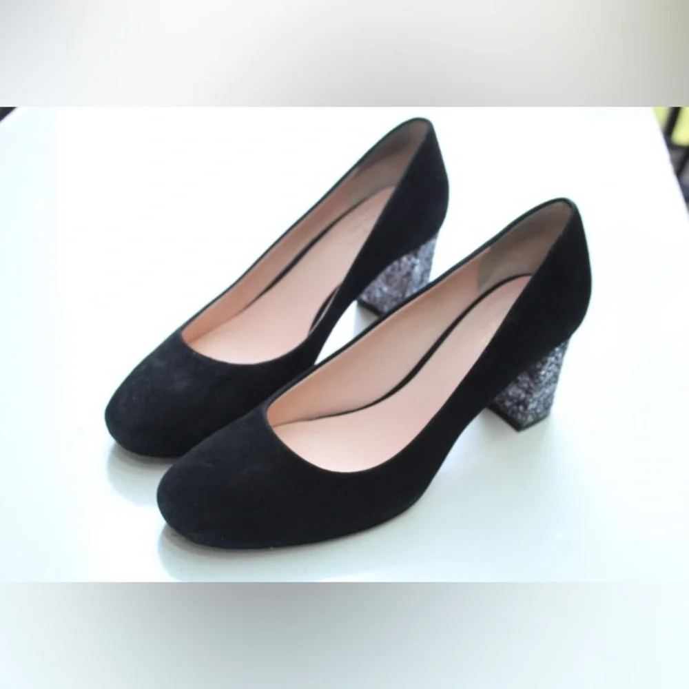 Kate Spade Dolores glitter pumps